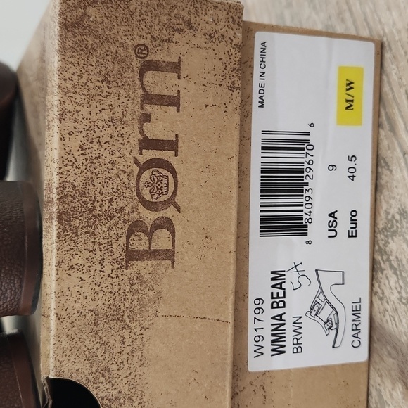 BORN Artsian Beam Sandals, Carmel Brown, US Women's 9 NWT - Picture 5 of 7